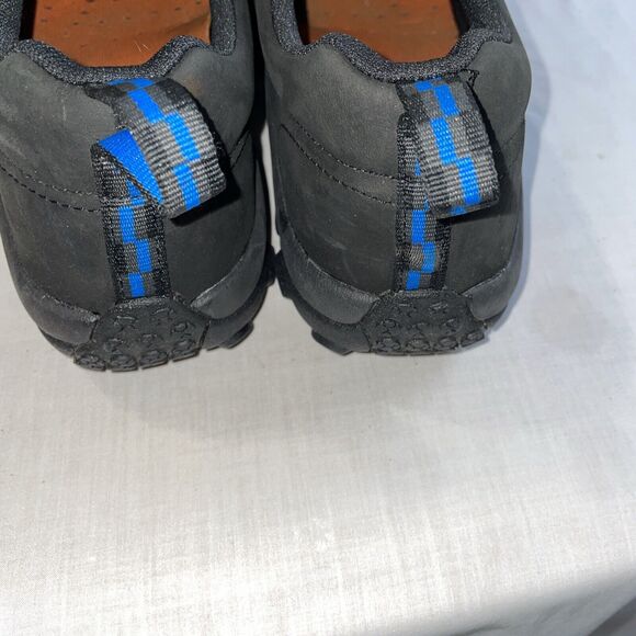 Merrell Mens Safety Shoes Size 13 M Black Leather Steel Toe Oil & Slip Resistant